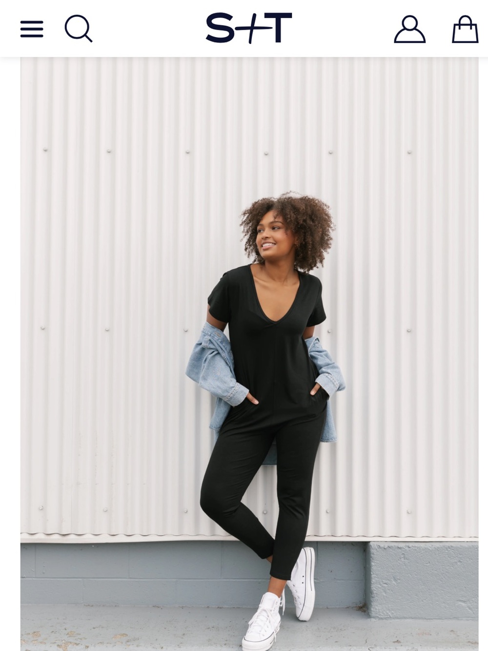 Smash + Tess Black Sunday Romper, Medium